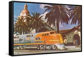 Train Station, San Diego, California-null-Framed Stretched Canvas