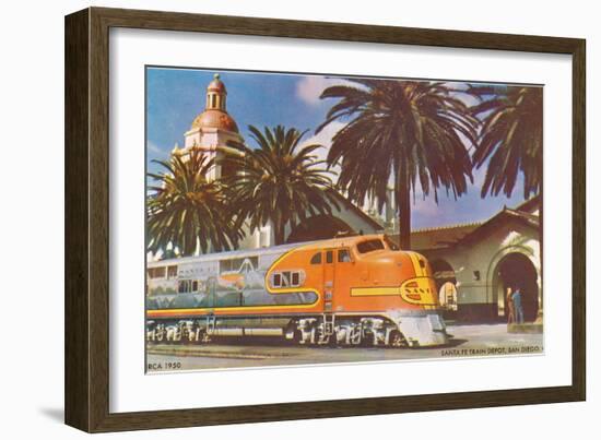 Train Station, San Diego, California-null-Framed Art Print