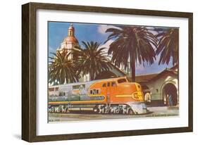 Train Station, San Diego, California-null-Framed Art Print