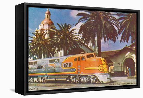 Train Station, San Diego, California-null-Framed Stretched Canvas