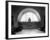 Train Station with Vaulted Archway, Circa 1911-Asahel Curtis-Framed Giclee Print