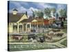 Train Station-Bob Fair-Stretched Canvas