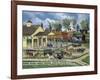 Train Station-Bob Fair-Framed Giclee Print