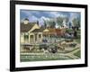 Train Station-Bob Fair-Framed Giclee Print