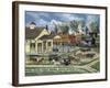 Train Station-Bob Fair-Framed Giclee Print