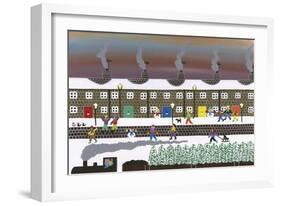 Train Station-Gordon Barker-Framed Giclee Print