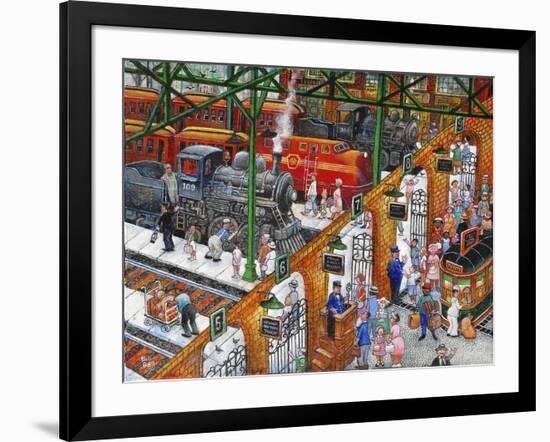 Train Station-Bill Bell-Framed Giclee Print