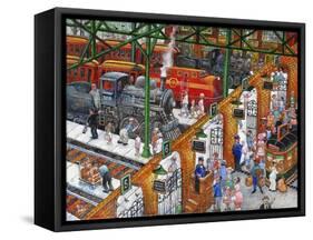 Train Station-Bill Bell-Framed Stretched Canvas