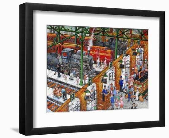 Train Station-Bill Bell-Framed Premium Giclee Print