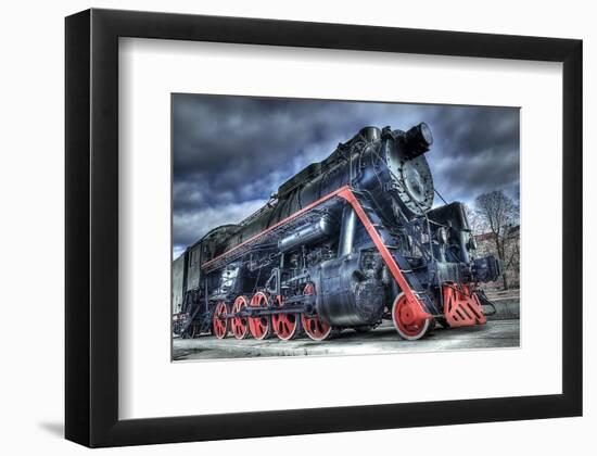 Train Steam Locomotive-null-Framed Art Print