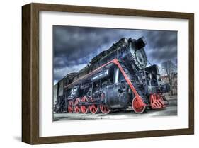 Train Steam Locomotive-null-Framed Art Print