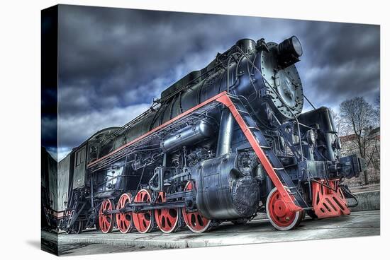 Train Steam Locomotive-null-Stretched Canvas