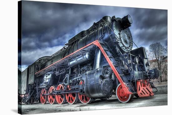 Train Steam Locomotive-null-Stretched Canvas