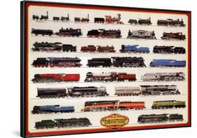 Train Steam Locomotives-null-Framed Poster
