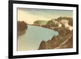 Train to Asheville, North Carolina-null-Framed Art Print