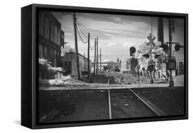 Train Tracks Greenpoint Brooklyn, Ny-null-Framed Stretched Canvas