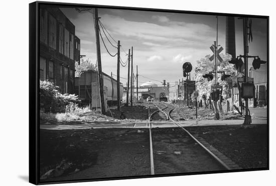 Train Tracks Greenpoint Brooklyn, Ny-null-Framed Stretched Canvas