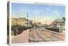 Train Tracks, Wrightsville Beach, North Carolina-null-Stretched Canvas