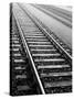 Train Tracks, Zurich, Switzerland-Walter Bibikow-Stretched Canvas