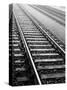 Train Tracks, Zurich, Switzerland-Walter Bibikow-Stretched Canvas