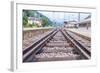 Train Tracks.-cubrick-Framed Photographic Print