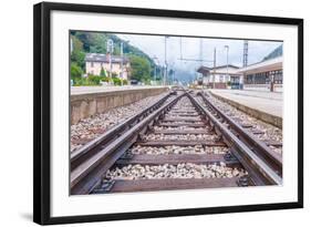 Train Tracks.-cubrick-Framed Photographic Print