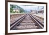 Train Tracks.-cubrick-Framed Photographic Print