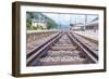 Train Tracks.-cubrick-Framed Photographic Print