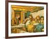 Train travel in 1880s from Paris to Calais by night-Thomas Crane-Framed Giclee Print