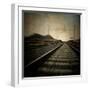 Train Travelling at Speed on a Railway-Luis Beltran-Framed Photographic Print