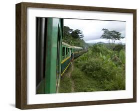 Train Travelling Betwen Manakara and Fianarantsoa, Madagascar-Inaki Relanzon-Framed Photographic Print