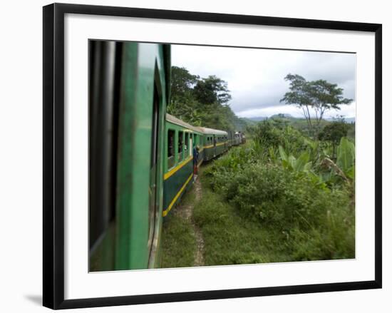 Train Travelling Betwen Manakara and Fianarantsoa, Madagascar-Inaki Relanzon-Framed Photographic Print