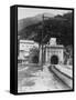 Train Tunnel of the Rhone Valley-null-Framed Stretched Canvas