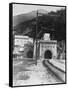 Train Tunnel of the Rhone Valley-null-Framed Stretched Canvas