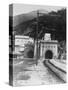 Train Tunnel of the Rhone Valley-null-Stretched Canvas