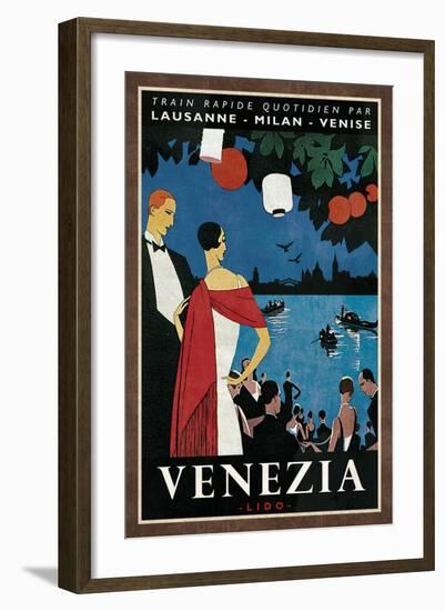 Train Venezia-Collection Caprice-Framed Art Print