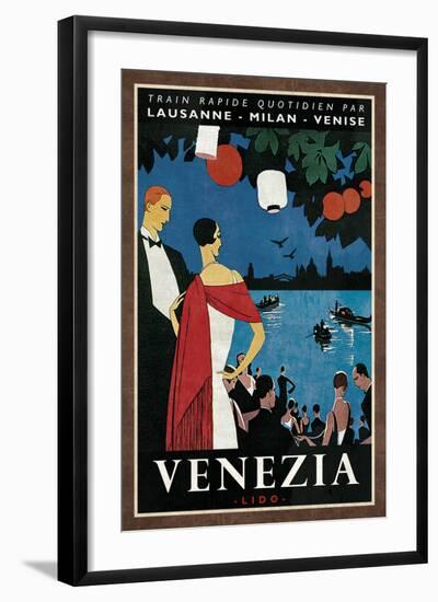 Train Venezia-Collection Caprice-Framed Art Print