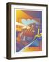 Train West-David Chestnutt-Framed Giclee Print