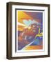 Train West-David Chestnutt-Framed Premium Giclee Print