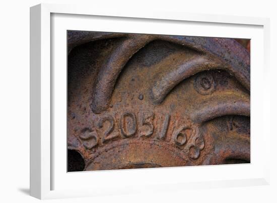 Train Wheel-Kathy Mahan-Framed Photographic Print