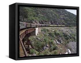 Train, White Pass Railway, Skagway, Alaska, United States of America (Usa), North America-G Richardson-Framed Stretched Canvas