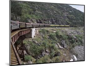 Train, White Pass Railway, Skagway, Alaska, United States of America (Usa), North America-G Richardson-Mounted Photographic Print