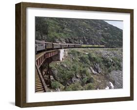 Train, White Pass Railway, Skagway, Alaska, United States of America (Usa), North America-G Richardson-Framed Photographic Print