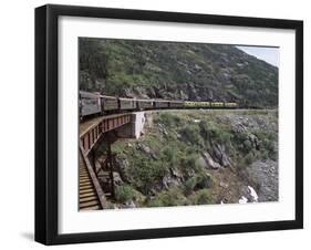 Train, White Pass Railway, Skagway, Alaska, United States of America (Usa), North America-G Richardson-Framed Photographic Print