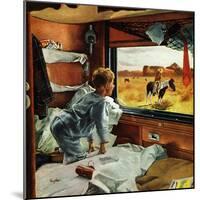 "Train Window on the West", July 24, 1954-George Hughes-Mounted Giclee Print