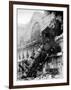 Train wreck at Montparnasse, Paris, 1895-null-Framed Giclee Print