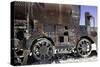 Train Wreck Old Rusty Locomotive Oxidated Iron Wagon-kikkerdirk-Stretched Canvas