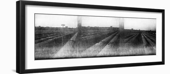 Train Yard Triptych-Evan Morris Cohen-Framed Premium Photographic Print