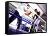 Trainer and Boxer in the Ring-null-Framed Stretched Canvas