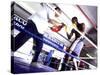 Trainer and Boxer in the Ring-null-Stretched Canvas